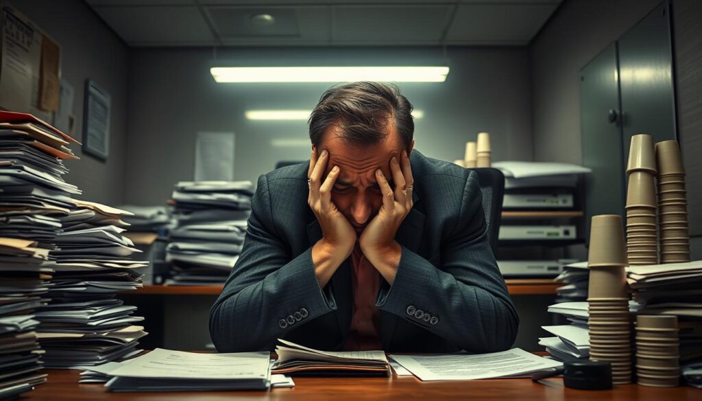 wysoki poziom stresu